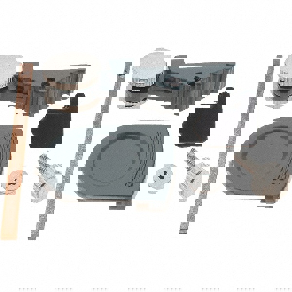 Caliper Spare Part Kit: 7 Pc, Use with 15-808-9, 15-997-0, 15-998-8, 17-600-8 & 17-601-6, Includes Battery Cover, Crystal, End Stop Screw, Gib, Lock Screw, Output Cover & Thumb Wheel