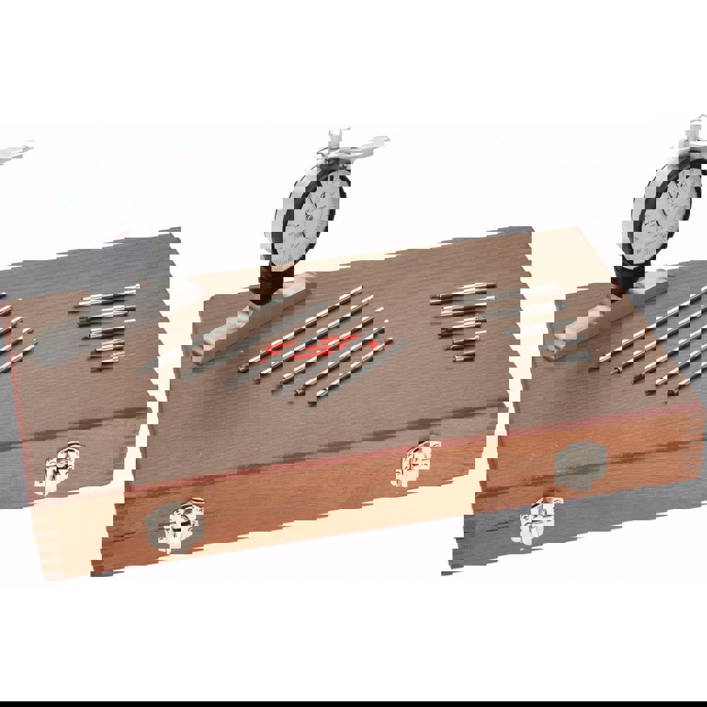 0 to 100mm Range, Steel, White Dial Depth Gage