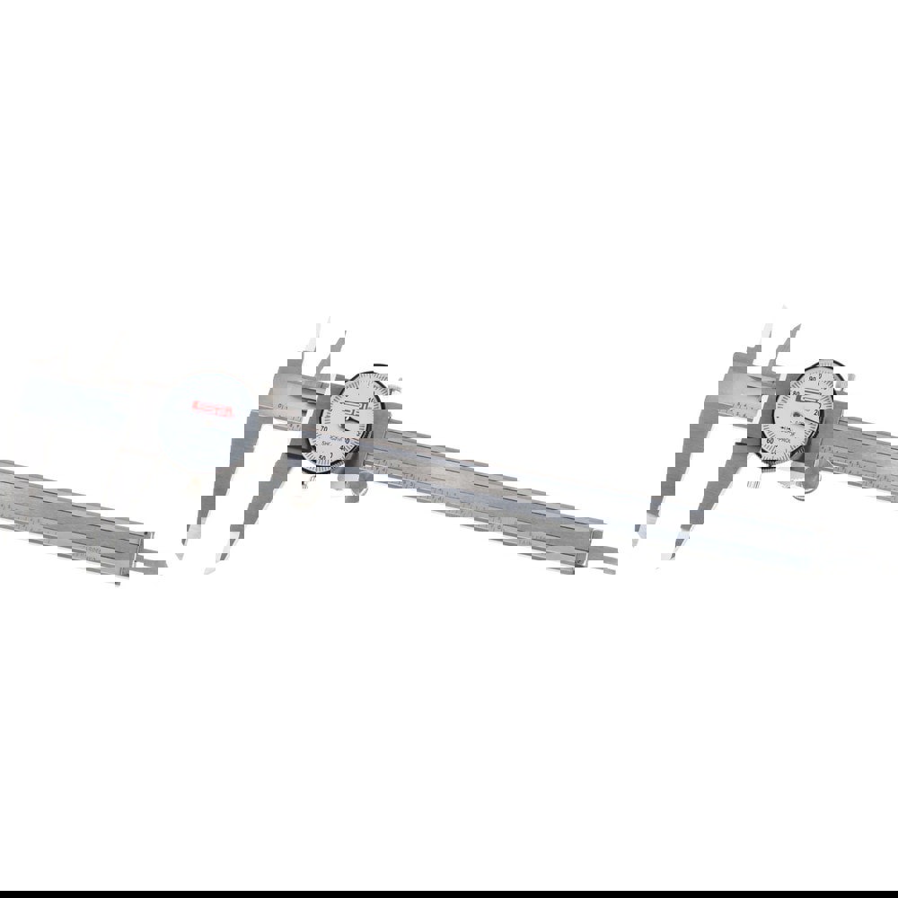 Dial Caliper: 8'' Range, 0.001'' Graduation, 0.1'' per Revolution
