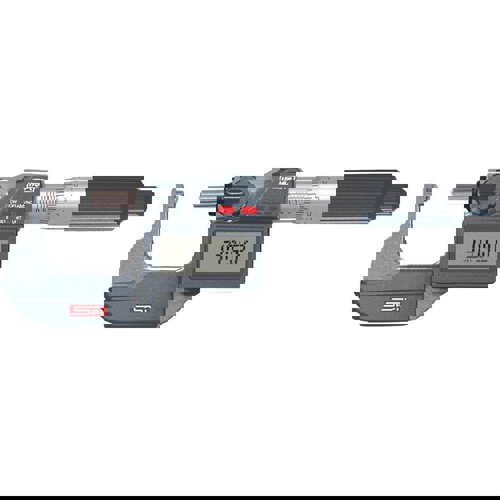 Ball Anvil Micrometers; Operation Type: Electronic; Minimum Measurement: 1; Minimum Measurement (mm): 1; Maximum Measurement: 2.00; Maximum Measurement (Inch): 2.00; Maximum Measurement (mm): 2.00; Digital Counter: Yes; Accuracy: 1.0001 in; Graduation: 0.