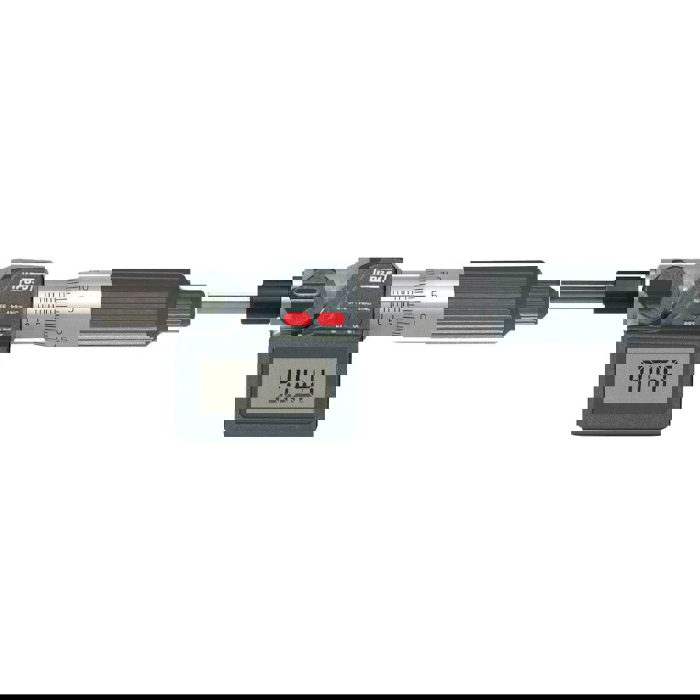 Electronic Micrometer Heads; Minimum Measurement (mm): 0; Maximum Measurement: 1.00; Accuracy: 1.0001 in; Maximum Measurement (Inch): 1.00; Maximum Measurement (mm): 1.00; Lock Nut Type: Spindle Lock; Thimble Diameter (Inch): 18 mm; Spindle Shape: Flat; S