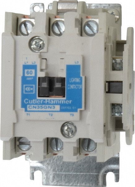 No Enclosure, 3 Pole, Electrically Held Lighting Contactor