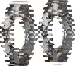 Hex Lock Nut: 1/4-28, Grade 5 Steel, Uncoated