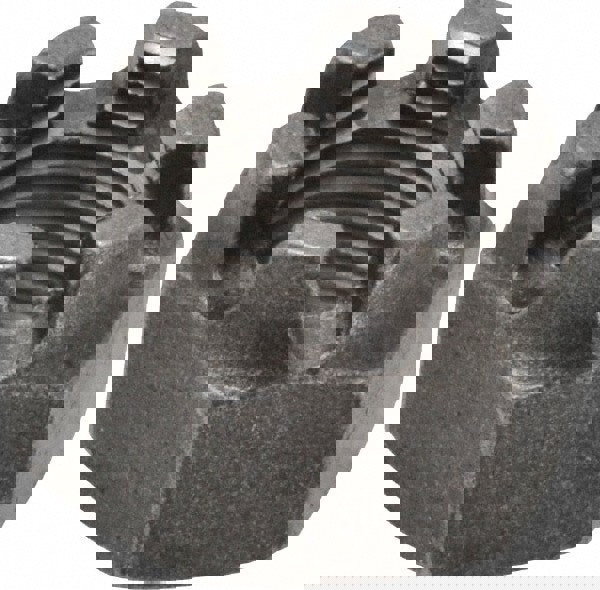 Hex Lock Nut: 9/16-18, Grade 5 Steel, Uncoated