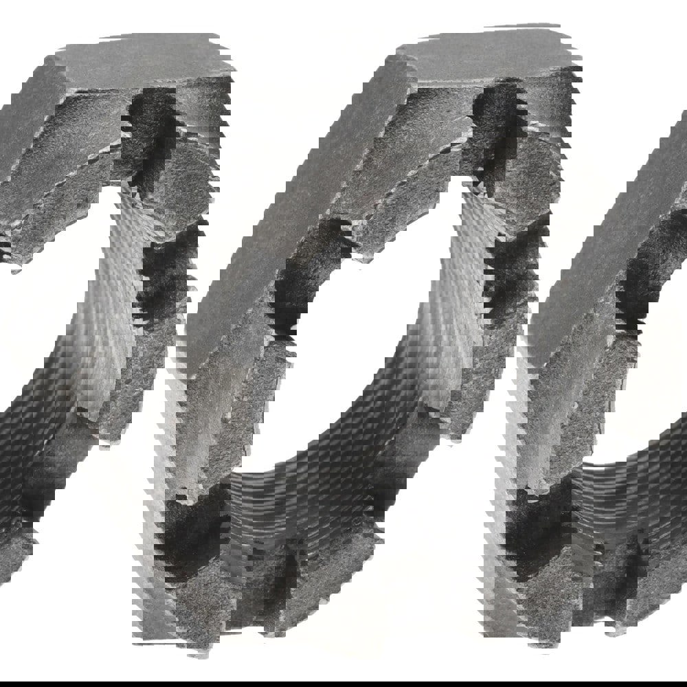 Hex Lock Nut: 1-1/8-12, Grade 5 Steel, Uncoated