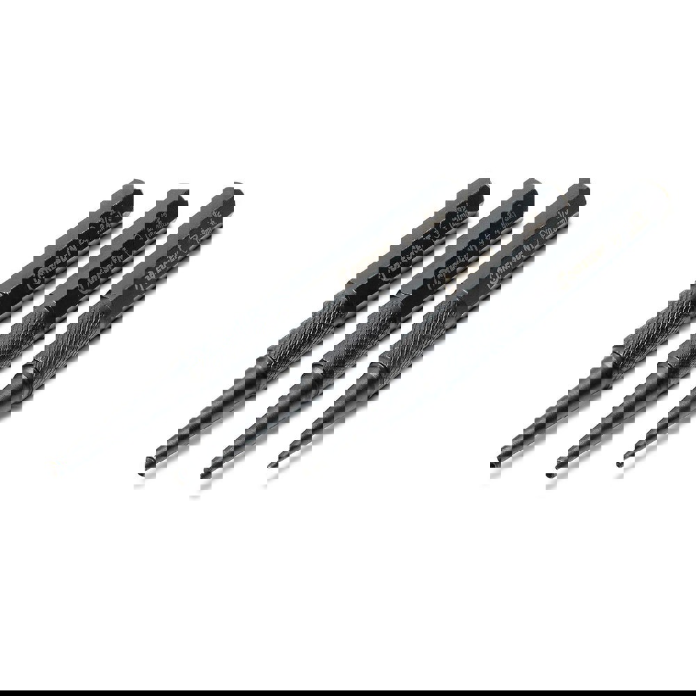 Punch Sets; Set Type: Nail ; Material: Steel ; Container Type: Plastic Case ; Maximum Punch Size (Decimal Inch): 0.0630 ; Includes: 1/32 in; 2/32 in; 3/32 in ; Number Of Pieces: 3