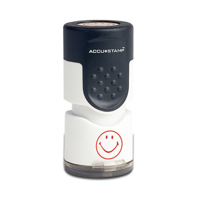 STAMP,ACCU,SMILEY FACE,RD