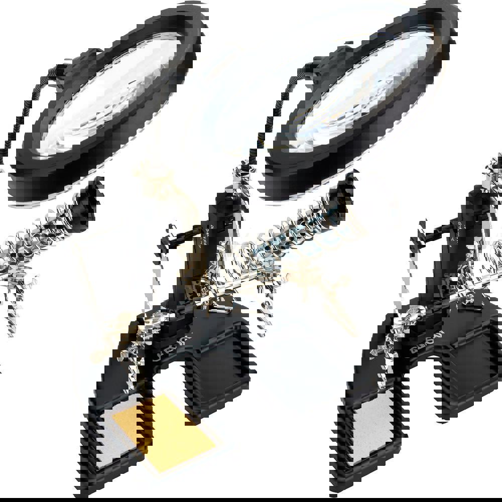 Handheld Magnifiers; Mount Type: Stand ; Number Of Magnification Levels: 2 ; Maximum Magnification: 4.5x ; Focal Distance: 2.8in ; Lens Material: Glass ; Lens Diameter: 3.74 in