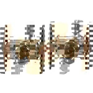 LF 1/2X3/8X1/4 COMP DU SHUTOFF ST