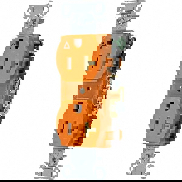 Straight Blade Duplex Receptacle: NEMA 5-20R, 20 Amps, Grounded