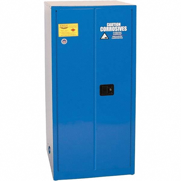 Standard Cabinet: Manual Closing & Self-Closing, 2 Shelves, Blue