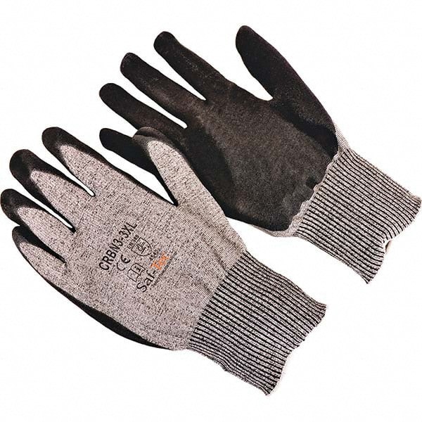 Cut-Resistant Gloves: Size 5XL, ANSI Cut A4, Nitrile, HPPE