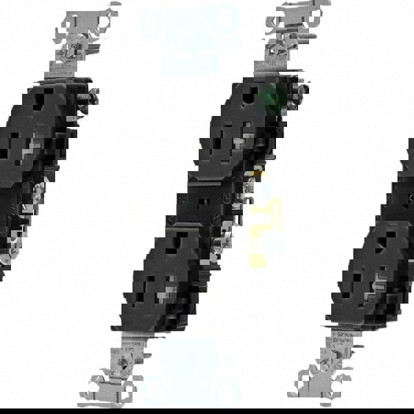 Straight Blade Duplex Receptacle: NEMA 5-20R, 20 Amps, Grounded