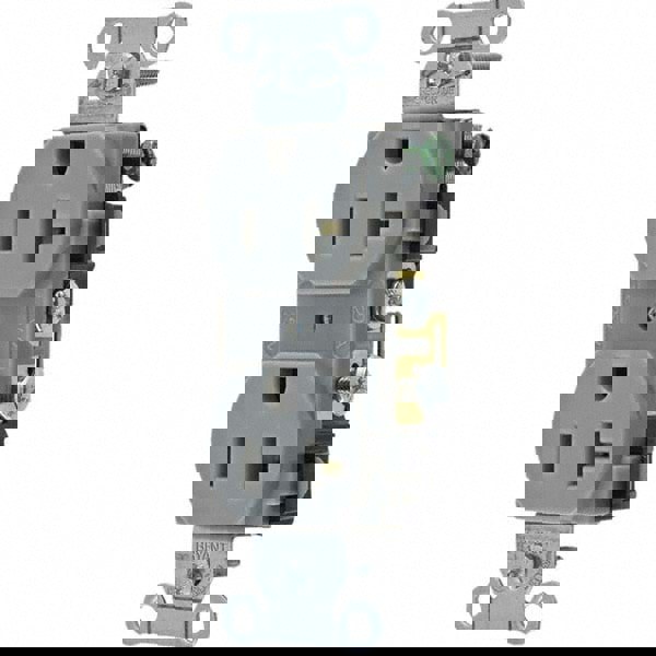 Straight Blade Duplex Receptacle: NEMA 5-20R, 20 Amps, Grounded