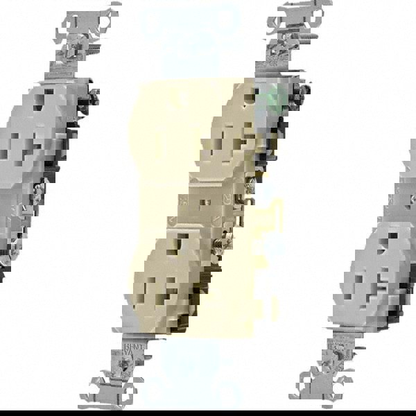 Straight Blade Duplex Receptacle: NEMA 5-20R, 20 Amps, Grounded