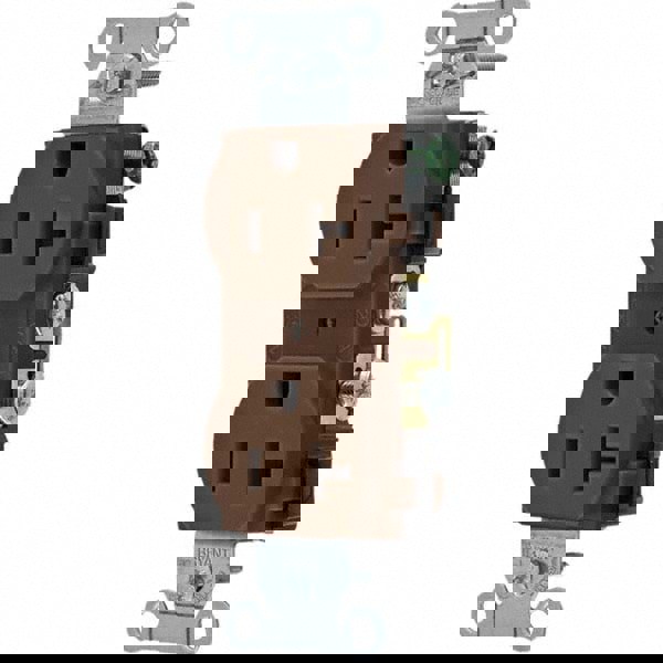 Straight Blade Duplex Receptacle: NEMA 5-20R, 20 Amps, Grounded