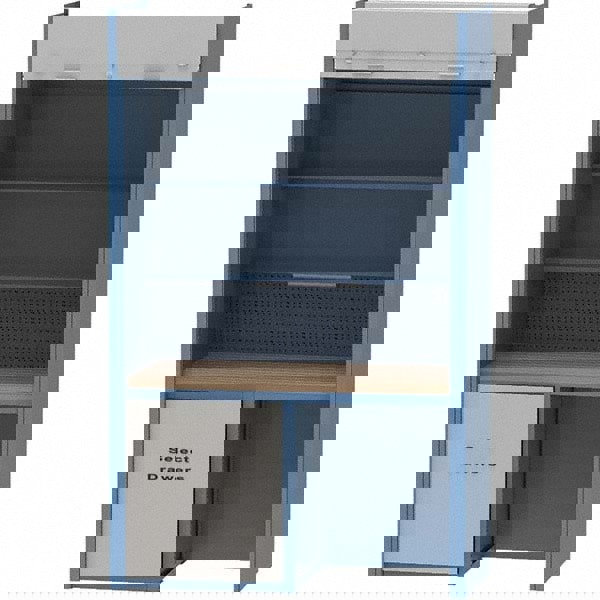 Combination Storage Cabinet: 60-1/4