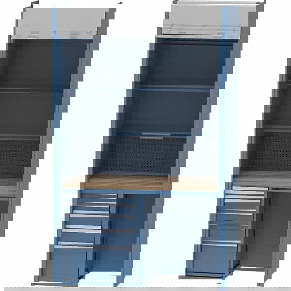 Combination Storage Cabinet: 60-1/4