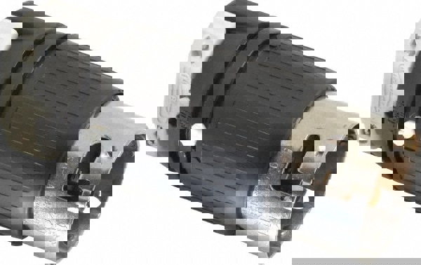 Locking Inlet: Plug, Industrial, Non-NEMA, 125 & 250V, Black & White
