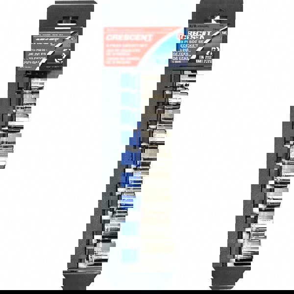 Standard Socket Set: 9 Pc, 3/8