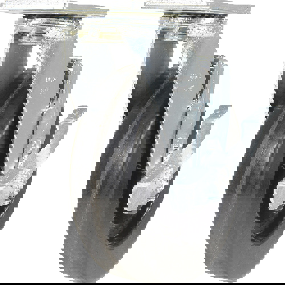 Standard Casters; Mount: With Holes; Bearing Type: Roller; Wheel Diameter (Inch): 6; Wheel Width (Inch): 2; Load Capacity (Lb. - 3 Decimals): 1200.000; Wheel Material: Phenolic; Wheel Color: Black; Overall Height (Inch): 7-1/2