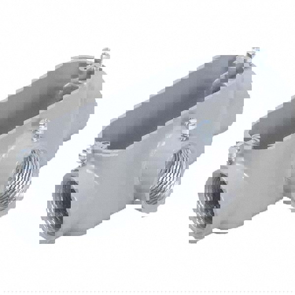Conduit Bodies; Conduit Form Type: 85 ; Conduit Body Type: T ; Conduit Type: EMT; IMC; Rigid ; Overall Length: 5.4000in ; Shape: Oval ; Resistance Features: Weather-Resistant