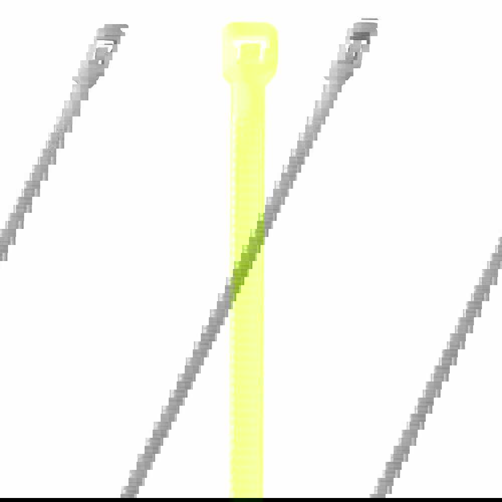 Polybag Tape & Ties; Type: Cable Ties ; Overall Length (Inch): 8 ; Width (Inch): 0.14 ; Color: Fluorescent Green