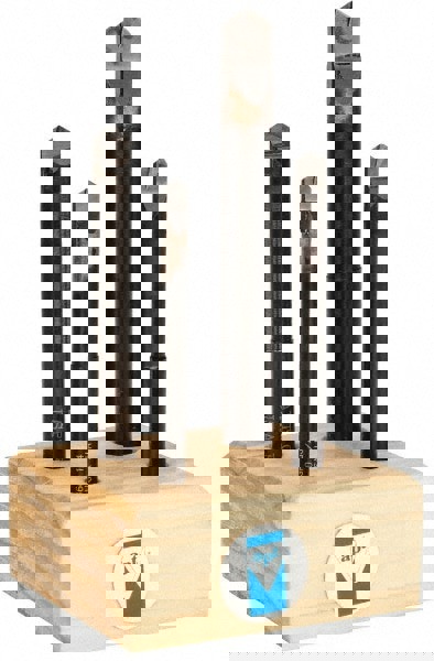 Drill Bit Set: 4 Pc, 118 &deg;, Carbide Tipped