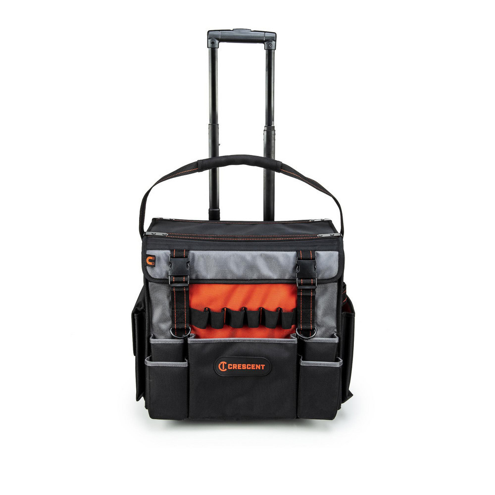 Tool Bags & Tool Totes; Holder Type: Rolling Tool Bag ; Closure Type: Magnet ; Material: Polyester; Ballistic Polyester ; Overall Width: 14in ; Overall Depth: 20.83in ; Overall Height: 19.8in