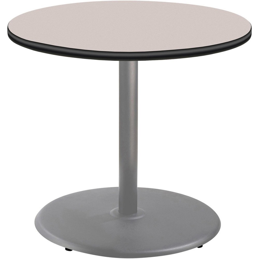 Stationary Tables; Table Type: Breakroom; Cafeteria ; Body Material: HPL Particleboard Core with T-Mold ; Table Top Color: Gray ; Frame Color: Gray ; Overall Height (Inch): 30 ; Overall Length (Inch): 36