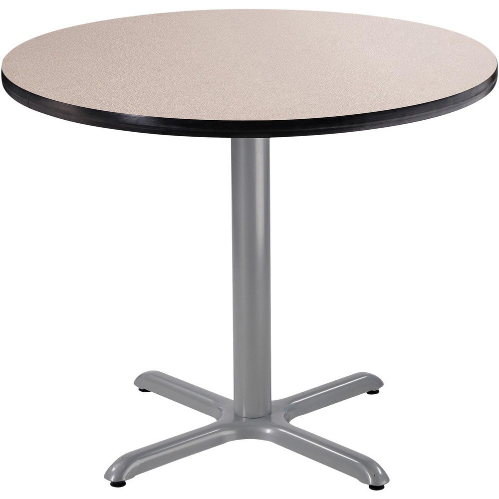 Stationary Tables; Table Type: Breakroom; Cafeteria ; Body Material: HPL Particleboard Core with T-Mold ; Table Top Color: Gray ; Frame Color: Gray ; Overall Height (Inch): 30 ; Overall Length (Inch): 36