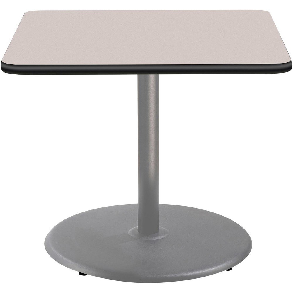 Stationary Tables; Table Type: Breakroom; Cafeteria ; Body Material: HPL Particleboard Core with T-Mold ; Table Top Color: Gray ; Frame Color: Gray ; Overall Height (Inch): 30 ; Overall Length (Inch): 36
