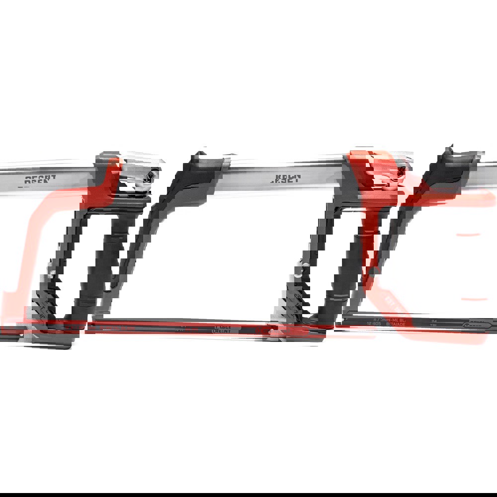 Hacksaws; Blade Material: Steel ; Handle Material: Bi-Material ; Applicable Material: Masonry; Tubing; PVC ; Blade Length: 12 ; Teeth Per Inch: 24 ; Handle Length: 3in