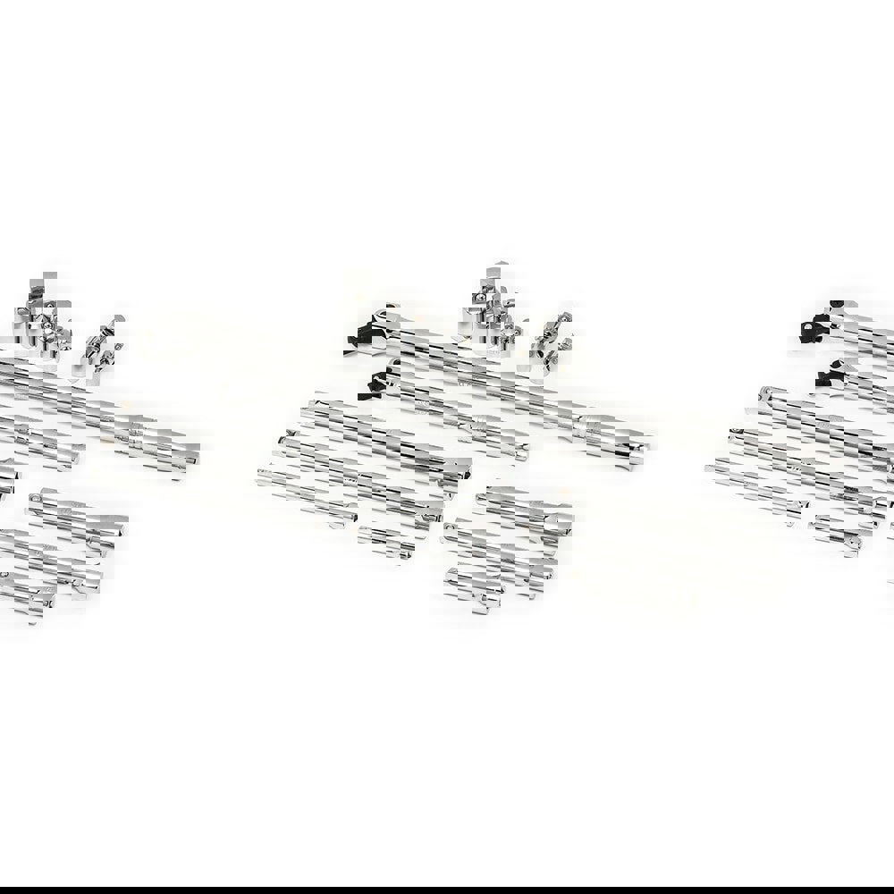 Socket Set: 16 Pc, 1/4 to 1/4