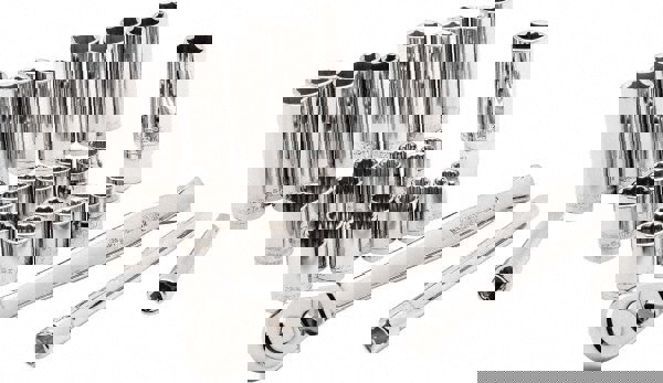 Socket Set: 35 Pc, 5/16 to 5/16