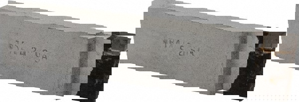 Single Point Tool Bit: 1/2'' Shank Width, 1'' Shank Height, C2 Solid Carbide Tipped, RH, CTR, Cut-Off & Grooving