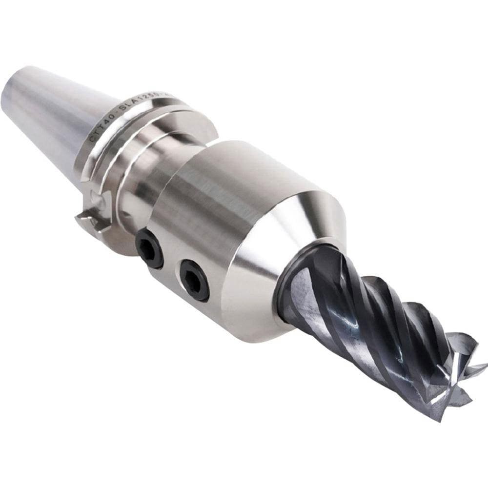 End Mill Holder: CAT40 Dual Contact Taper Shank, 1
