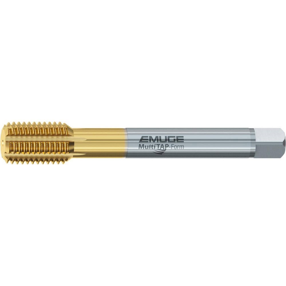 Thread Forming Tap: 7/16-20 UNF, 2B/3B Class of Fit, Form Tap, Cobalt, TiN Coated