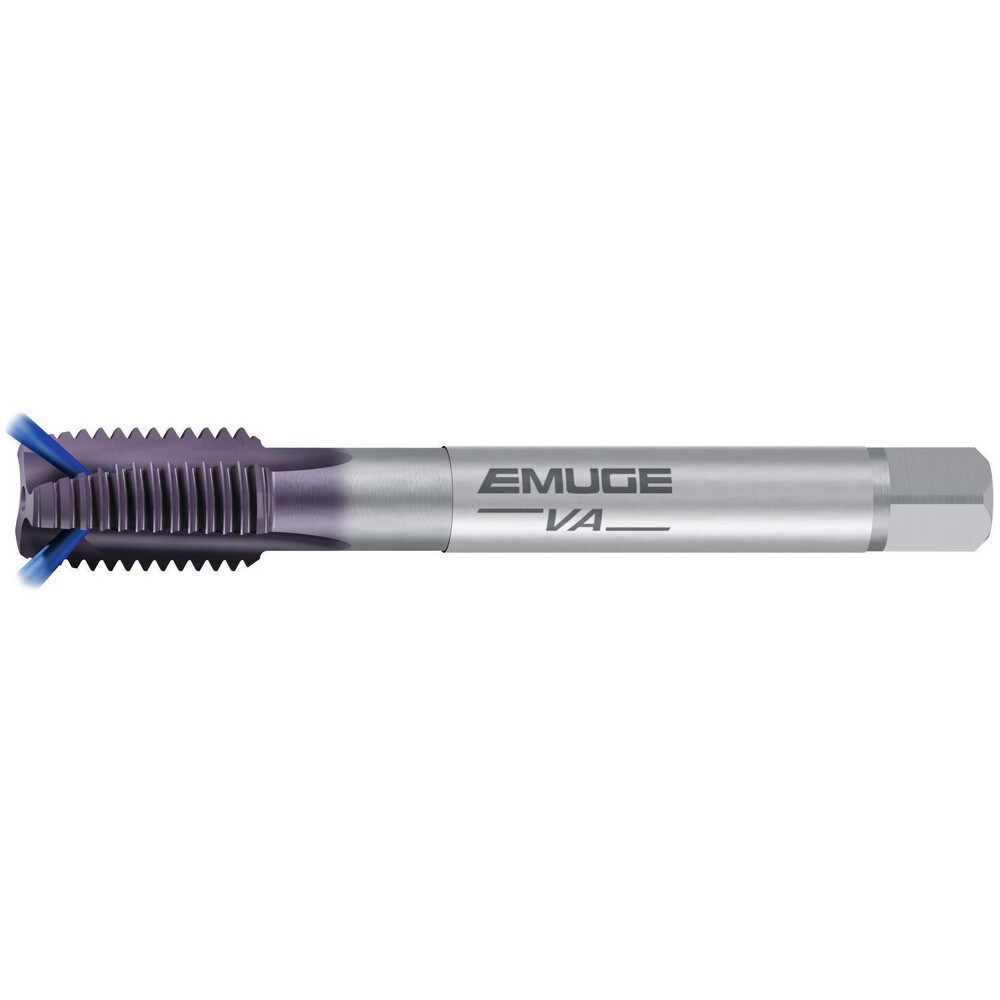 Spiral Point Tap: 1/2-20 UNF, 3 Flutes, Plug Chamfer, 2B Class of Fit, High-Speed Steel-E, TiCN Coated