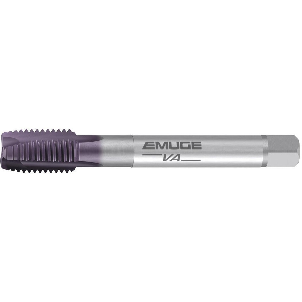 Spiral Point Tap: 1-8 UNC, 3 Flutes, Plug Chamfer, 2B Class of Fit, High-Speed Steel-E, TiCN Coated