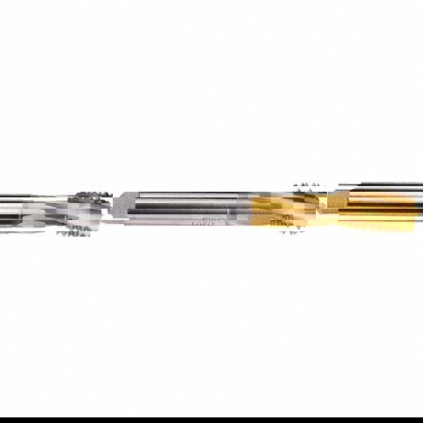 Spiral Flute Tap: 3/4-10 UNC, Modified Bottoming, 2B Class of Fit, Cobalt, TIN Coated