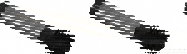 Spiral Flute Tap: 1/2-13 UNC, 3 Flutes, Plug, 2BX Class of Fit, Cobalt, Nitride Coated