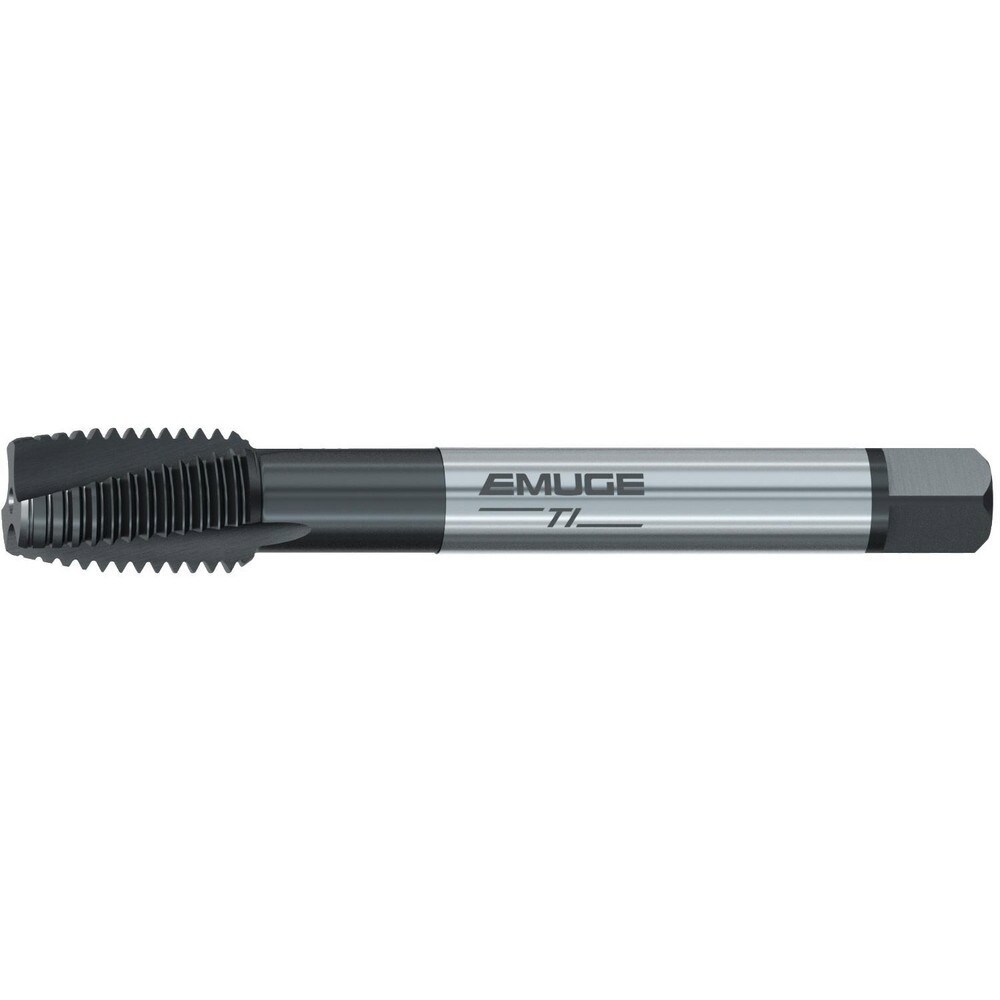 Spiral Flute Tap: 3/4-16 UNF, 4 Flutes, Plug, 2BX Class of Fit, Cobalt, Nitride Coated