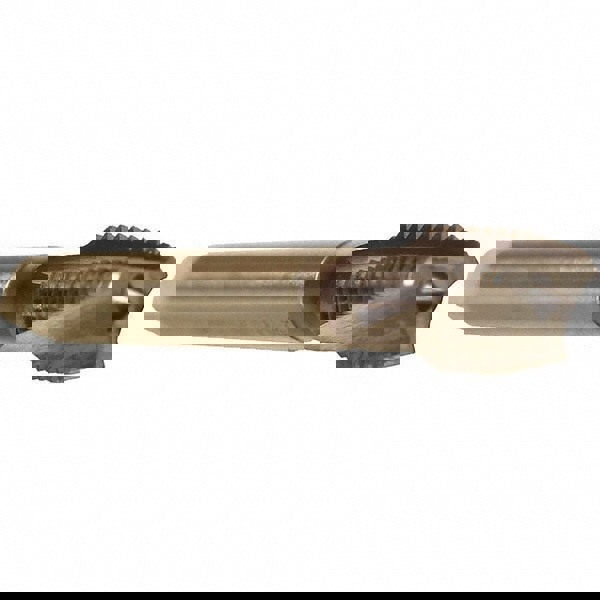 Spiral Flute Tap: 7/16-14 UNC, 3 Flutes, Plug, 3BX Class of Fit, Cobalt, TICN Coated