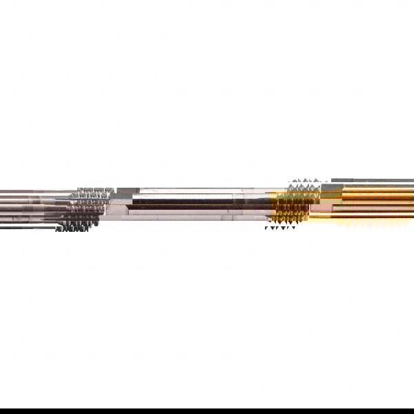 Thread Forming Tap: 1/2-13 UNC, 2BX Class of Fit, Modified Bottoming, Powdered Metal High Speed Steel, TiN Coated