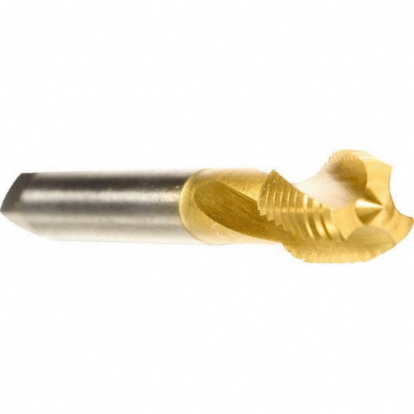 Spiral Flute Tap: 5/8-18 UNF, 3 Flutes, Modified Bottoming, 2BX Class of Fit, Cobalt, TIN Coated
