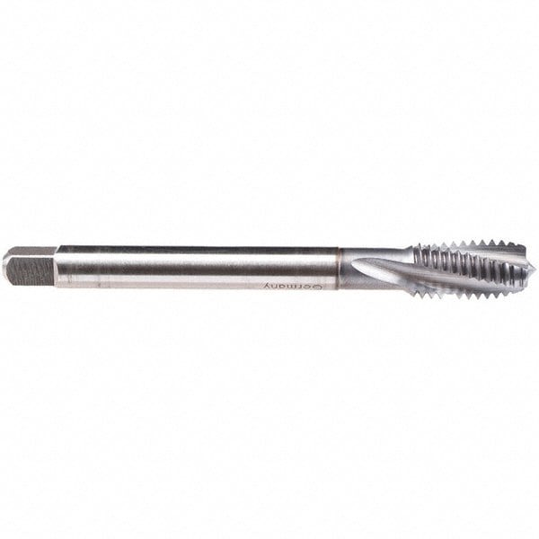 Spiral Flute Tap: 1/2-13 UNC, 4 Flutes, Modified Bottoming, BT Class of Fit, High Speed Steel, TICN Coated