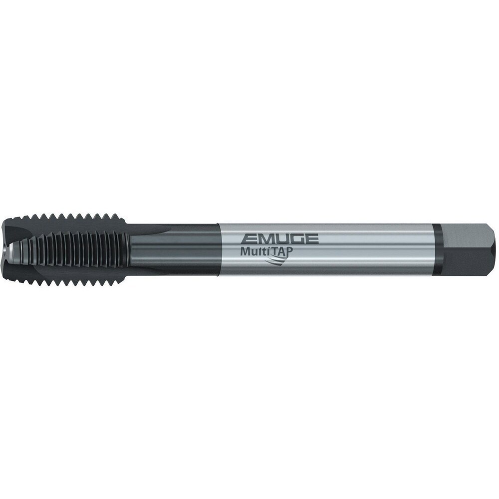 Spiral Point Tap: M12x1.75 Metric, 3 Flutes, Plug Chamfer, 2B Class of Fit, High-Speed Steel-E, NT2 Coated