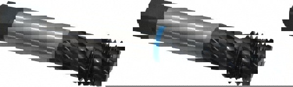 Spiral Flute Tap: 7/8-9 UNC, 4 Flutes, Modified Bottoming, 2B Class of Fit, Cobalt, Oxide Coated