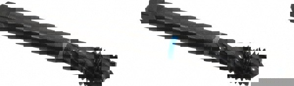 Spiral Flute Tap: 1/2-13 UNC, 3 Flutes, Modified Bottoming, 3B Class of Fit, Cobalt, Oxide Coated